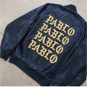 NWT Augusta Black Gold Graphic Nylon Bomber Jacket XL